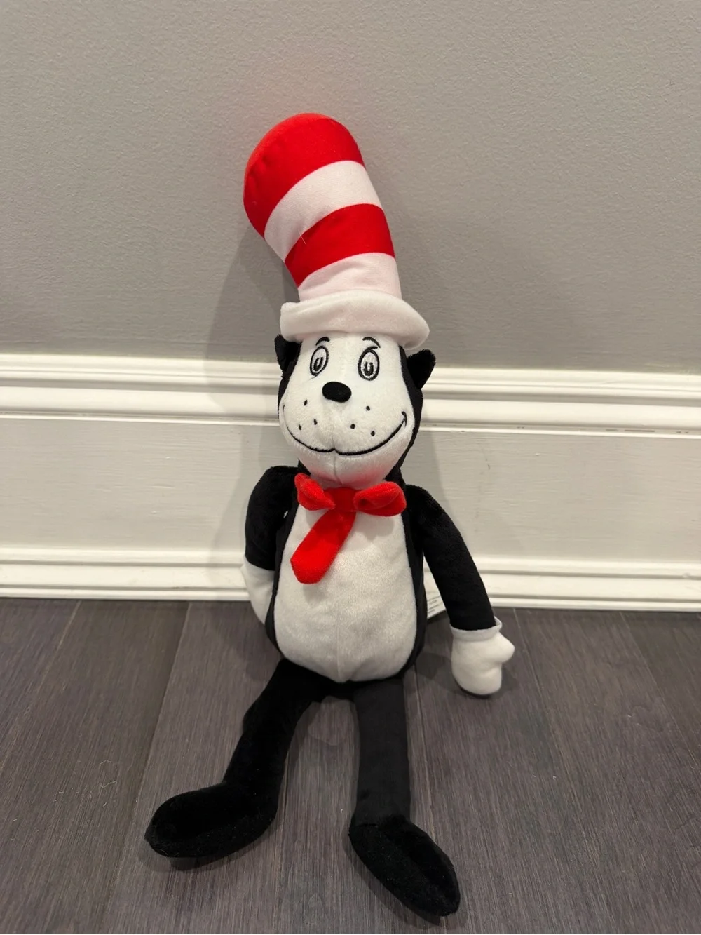 NWOT Dr. Seuss Cat in the Hat 19” in Plush Toy - Red, White Black Stuffed Animal